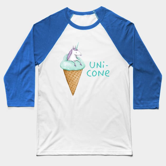 Unicone Baseball T-Shirt by Sophie Corrigan
